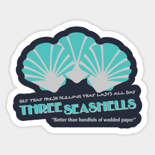 The Three Seashells Sticker